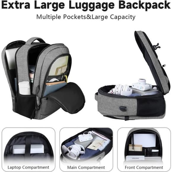 Extra Large Laptop Backpack,Travel Backpack,17 Inch Carry on Backpack,Anti-Theft - Picture 3 of 7